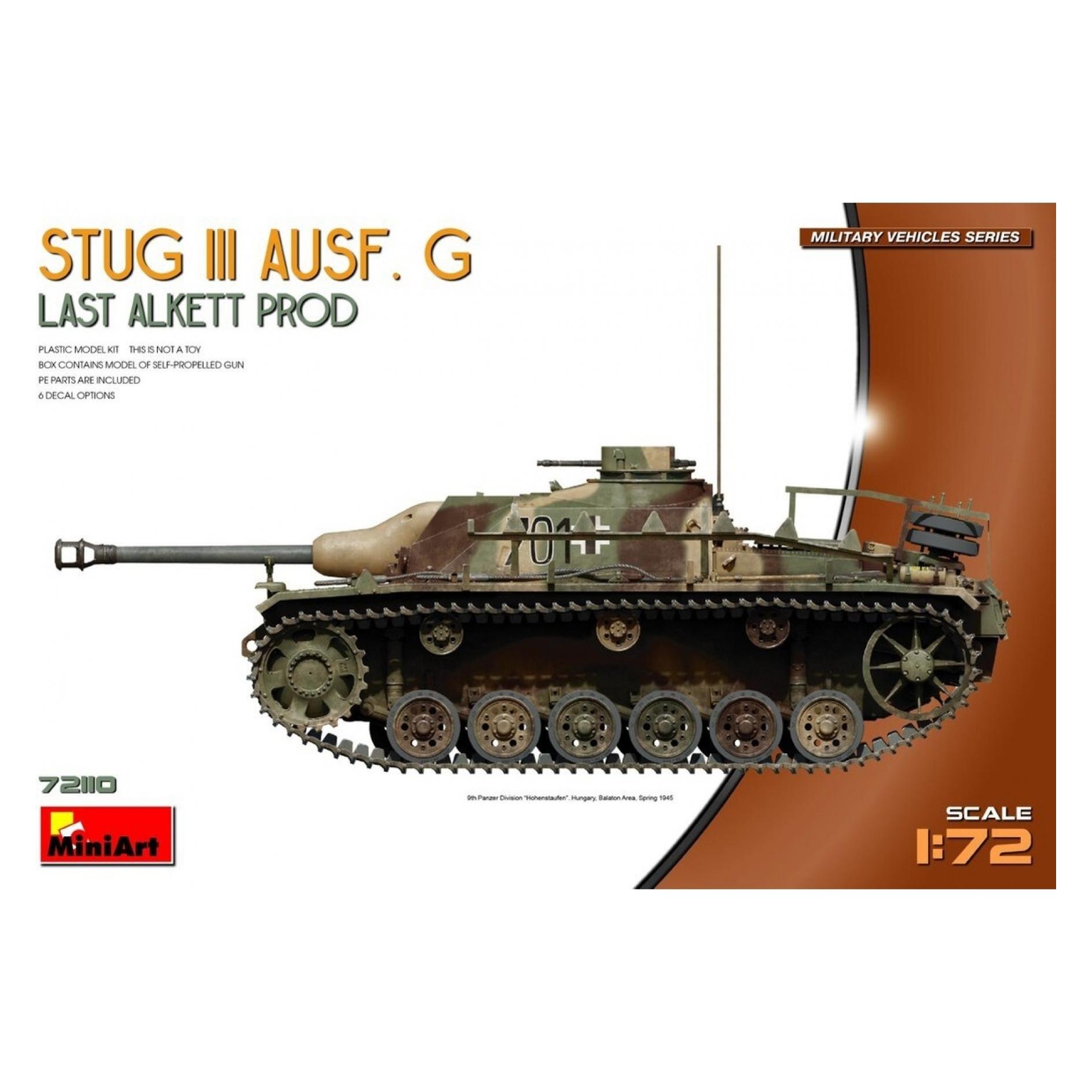 Mini art 1:72 StuG III Ausf.G Let. Allket Prod. (550072110)