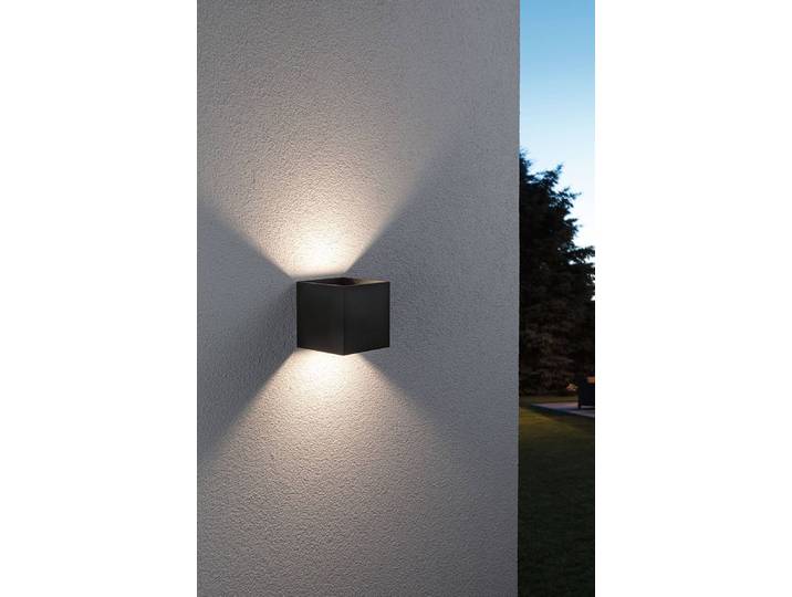Wandleuchte Cybo 10 x 10 x 10cm Grau