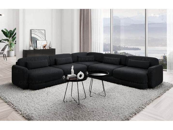 Ecksofa Valencia L-Form aus Stoff
