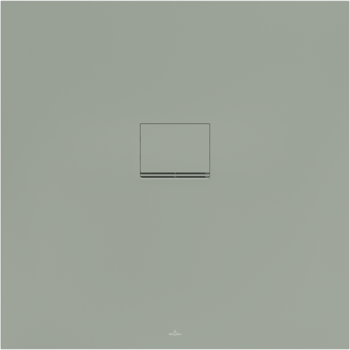 Villeroy und Boch Squaro Infinity Duschwanne UDQ1010SQI1V-R8 100 x 100 x 4 cm, morning green, universal einbaubar