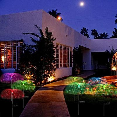 Solar Garden Outdoor Light Multiple Color Switching Jellyfish Light single Layer