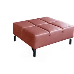POLSTERHOCKER NELSON Rot Leder
