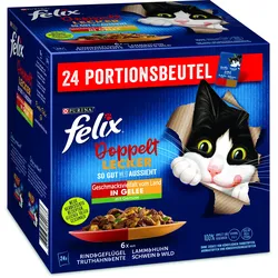 Felix So gut wie es aussieht&Doppelt lecker,Geschmacksvielfalt vom Land mit Gemüse-MP 4x2.04 kg