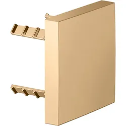 KEUCO Universal Abdeckblende 59949250002 eckig, für Rohrunterbrecher, messing gebürstet