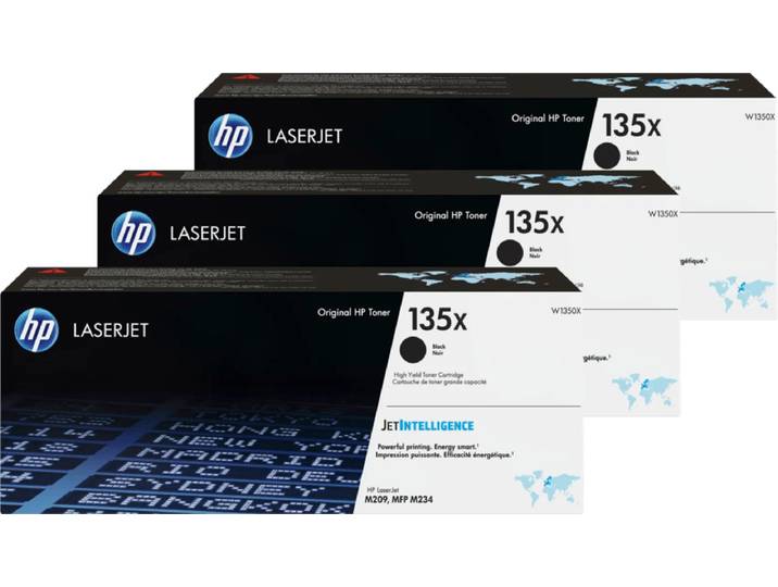 HP 135X LaserJet Toner Zwart (3 stuks)