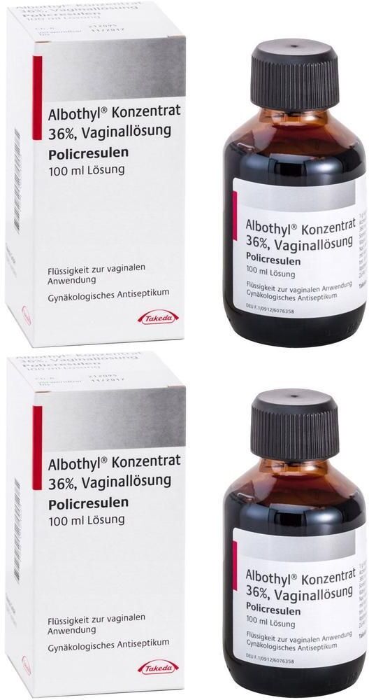 Albothyl Konzentrat 36% Vaginallösung 2x 2x100 ml