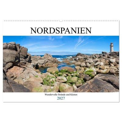 Nordspanien - Wundervolle Strände und Küsten (Wandkalender 2027 DIN A2 quer), CALVENDO Monatskalender