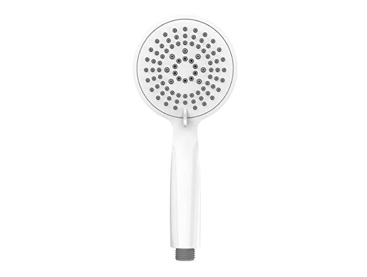 WENKO Pomme de douche Young blanc Ø 11 cm Douchette universelle\, pommette avec 5 types de jets Blanc