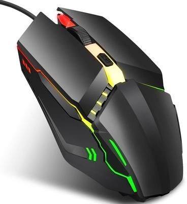CaseAndConnect HXSJ S200 RGB Wired Gaming Mouse With Adjustable DPI And Ergonomic Grip HXSJ S200 RGB Wired Gaming Mouse With Adjustable DPI And Ergonomic Grip