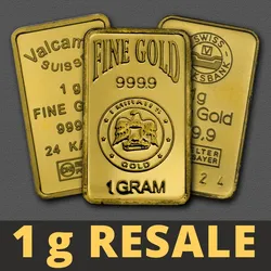 Goldbarren 1g "Resale" (div. Hersteller)