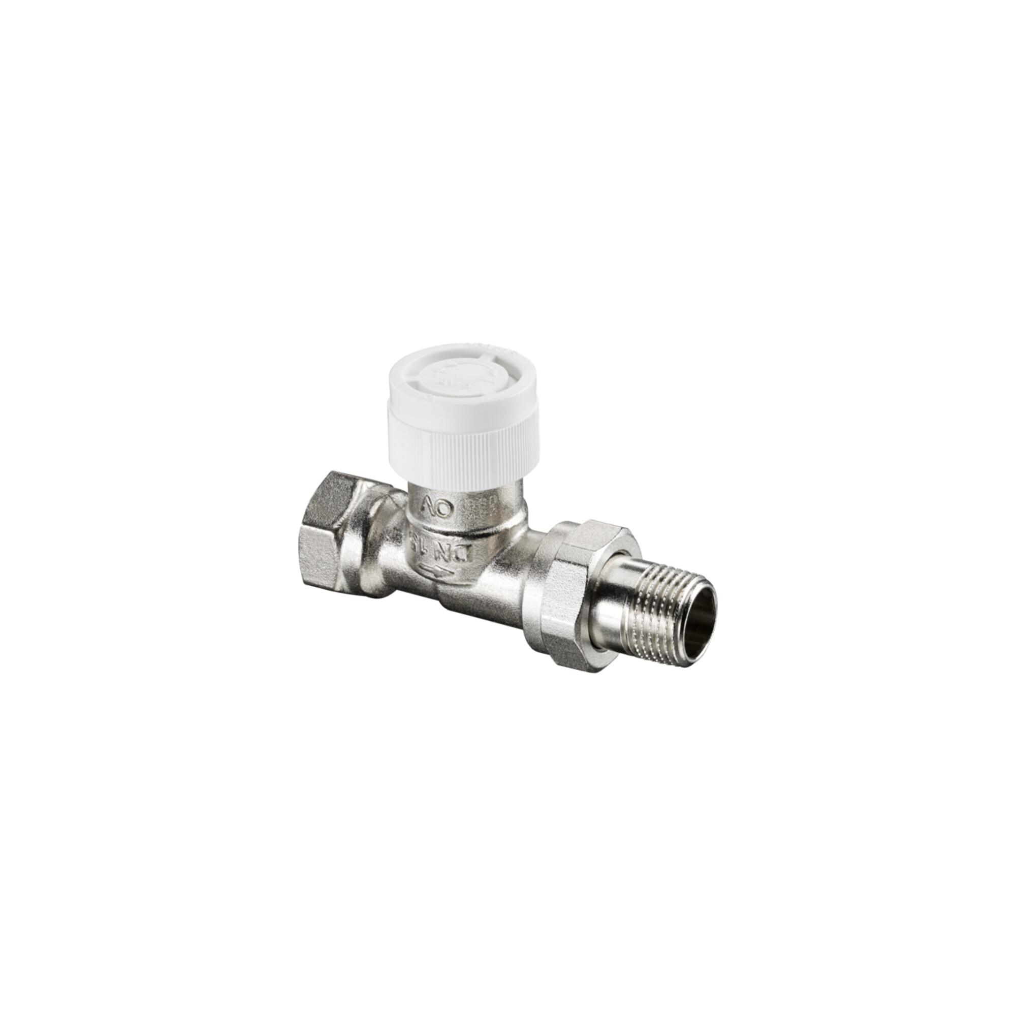 Oventrop Thermostatventil Baureihe AV 9 DN 20, Durchgang, Messing vernickelt (1183806)