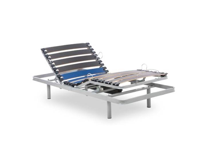 Geriafy - Elektrisch Verstellbarer Lattenrost Home Silver 90x200 cm Verstärkt und kompakt Kabellose Fernbedienung