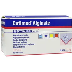 Cutimed Alginate Alginattamponade 2,5x30 5 St
