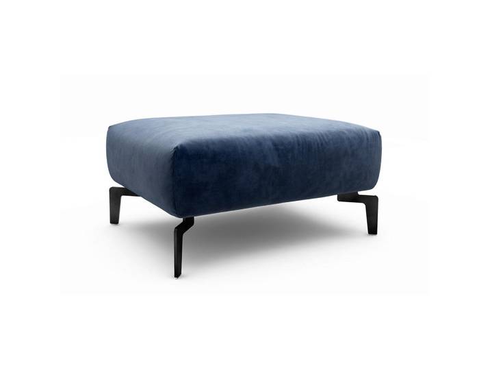 Sensoo Hocker Cosy, Dunkelblau, Metall, 90x70x46 cm, Stoffauswahl, Wohnzimmer, Hocker, Sitzhocker