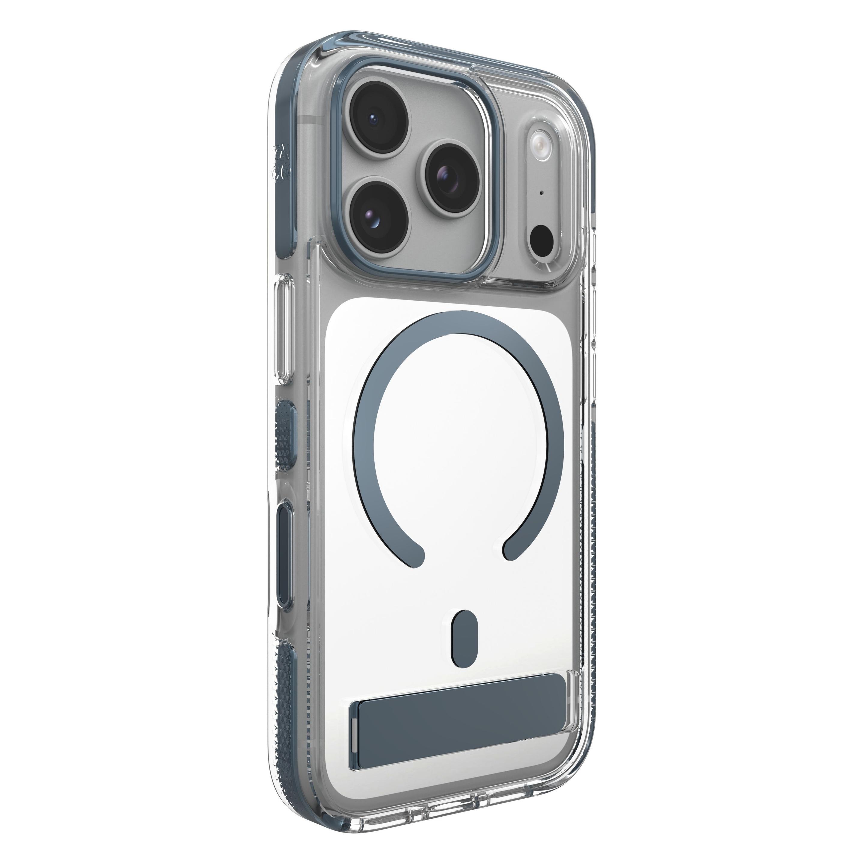 Zagg Santa Cruz Snap KS Hülle - Metallic - iPhone 18 Pro / 17 Pro - Blau schimmernd - MagSafe (Apple iPhone 17 Pro, Apple iPhone 18 Pro) (76758304)