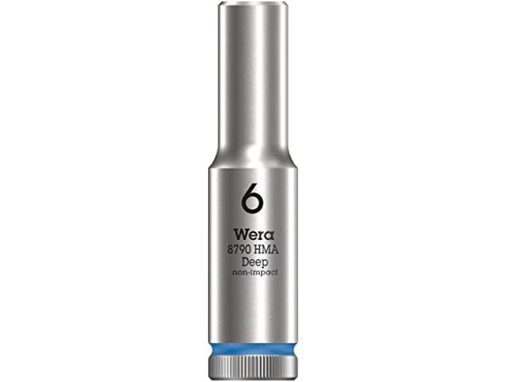 Wera 05004503001 8790 HMA Deep Douille 1/4\ \, Bleu Pétrole\, 6.0 mm