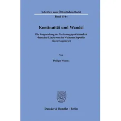 Kontinuität und Wandel, Fachbücher von Philipp Worms