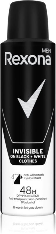 Rexona Men Invisible spray anti-transpirant anti-traces blanches 150 ml