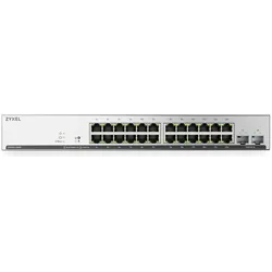 Zyxel GS1915-26HPV2 26-Port GbE PoE Smart SFP web/cloud (26 Ports), Netzwerk Switch, Grau