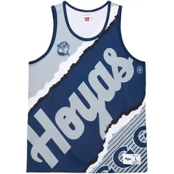 Mitchell & Ness, Herren, Sportshirt, M&N JUMBOTRON Jersey Tank Georgetown University - M (M), Mehrfarbig, M