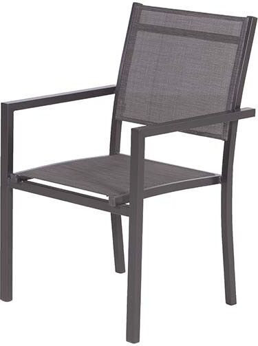 Garden Impressions Moon dining fauteuil - carbon black - antraciet
