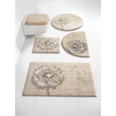 Badematte GRUND Gr. 1, beige (natur), rechteckig (45cm x 50cm ), Badematten, Badematte
