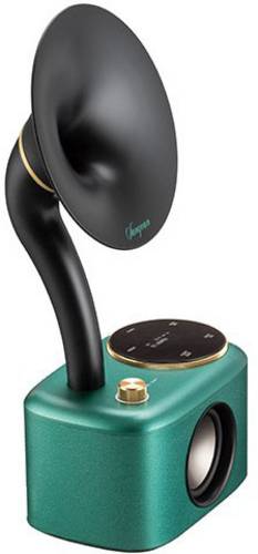 Sangean CP-100D Gramophone Tischradio DAB+, UKW AUX, Bluetooth, USB Touchscreen, wiederaufladbar Türkis
