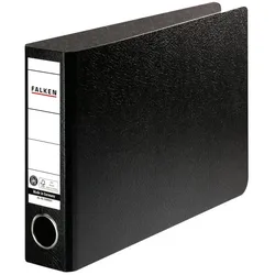 Falken 11285921 Ordner A5 quer Hartpappe, Rücken 50mm - Schwarz