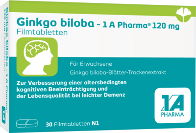 1 A Pharma GmbH GINKGO BILOBA-1A Pharma 120 mg Filmtabletten 30 st 17534786