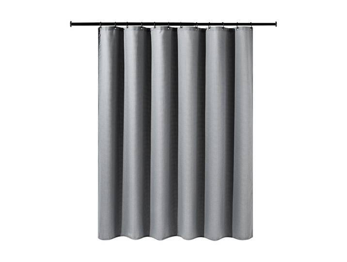 Duschvorhang 182 x 182 cm Waffel grau