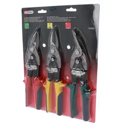 KS TOOLS Hebel-Blechdurchgangsscheren-Satz 3tlg. - 118.0050