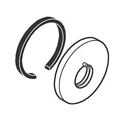 hansgrohe Rosette Axor für Auslauf chrom 96293000