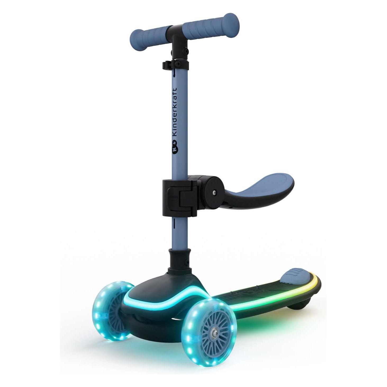 KinderKraft Three-wheeled LED scooter blue (69189805)