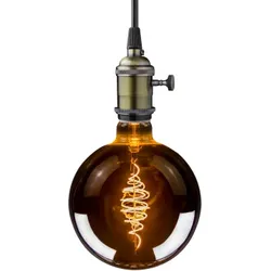 LED Filament Vintage Lampe XXL 20 cm rund