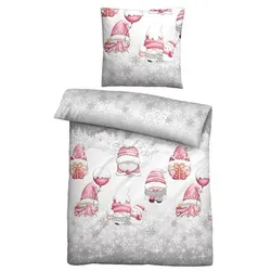biberna® Bettwäsche Wichtel Baumwoll Feinbiber Einzelbett, 2tlg.