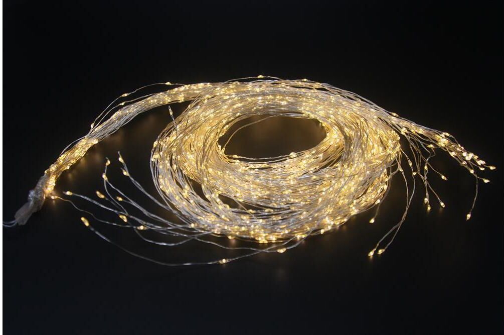 LED-Lichterkette "Angel Hair 3 m 1440 LED, Silberfarben", transparent, Lichterketten, LED-Lichterkette transparent Einheitsgröße