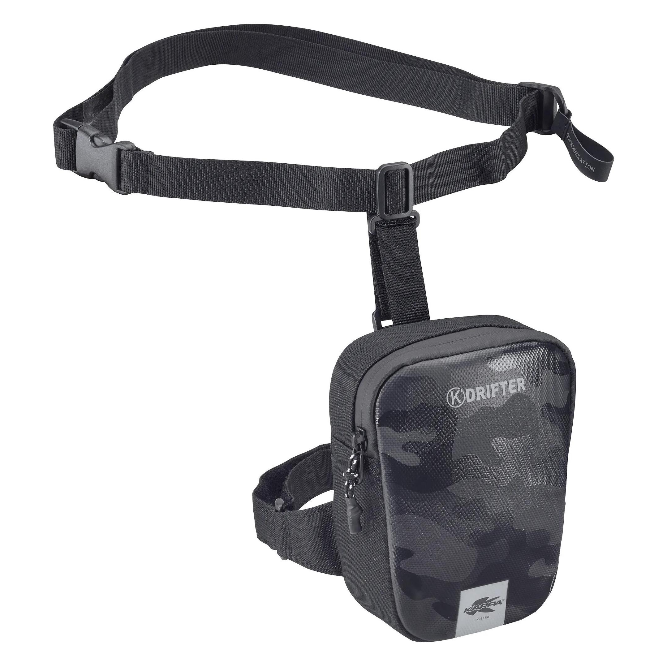 Kappa DR03 K'DRIFTER Beintasche schwarz 1,5 Liter (1.50 l) (DR03)