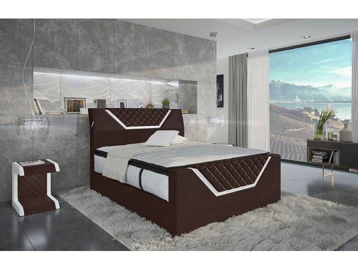 Boxspringbett Nantes Leder