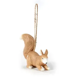 Deko-Hänger Eichhörnchen 6 cm Polyresin Braun Hellbraun