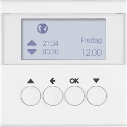 Hager/Berk Jalousie-Schaltuhr polarweiß glänzend 85741189