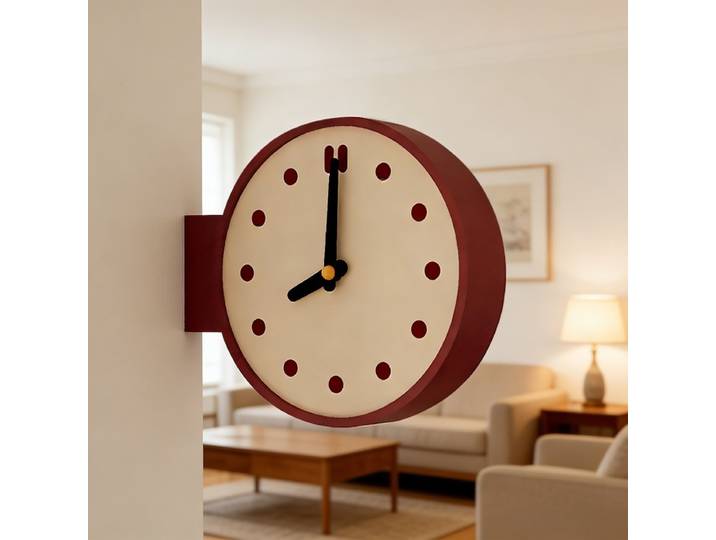 Horloge d'angle simple et moderne, horloge murale pour la maison, salon, nouvelle horloge d'angle double face haut de gamme, décoration intérieure