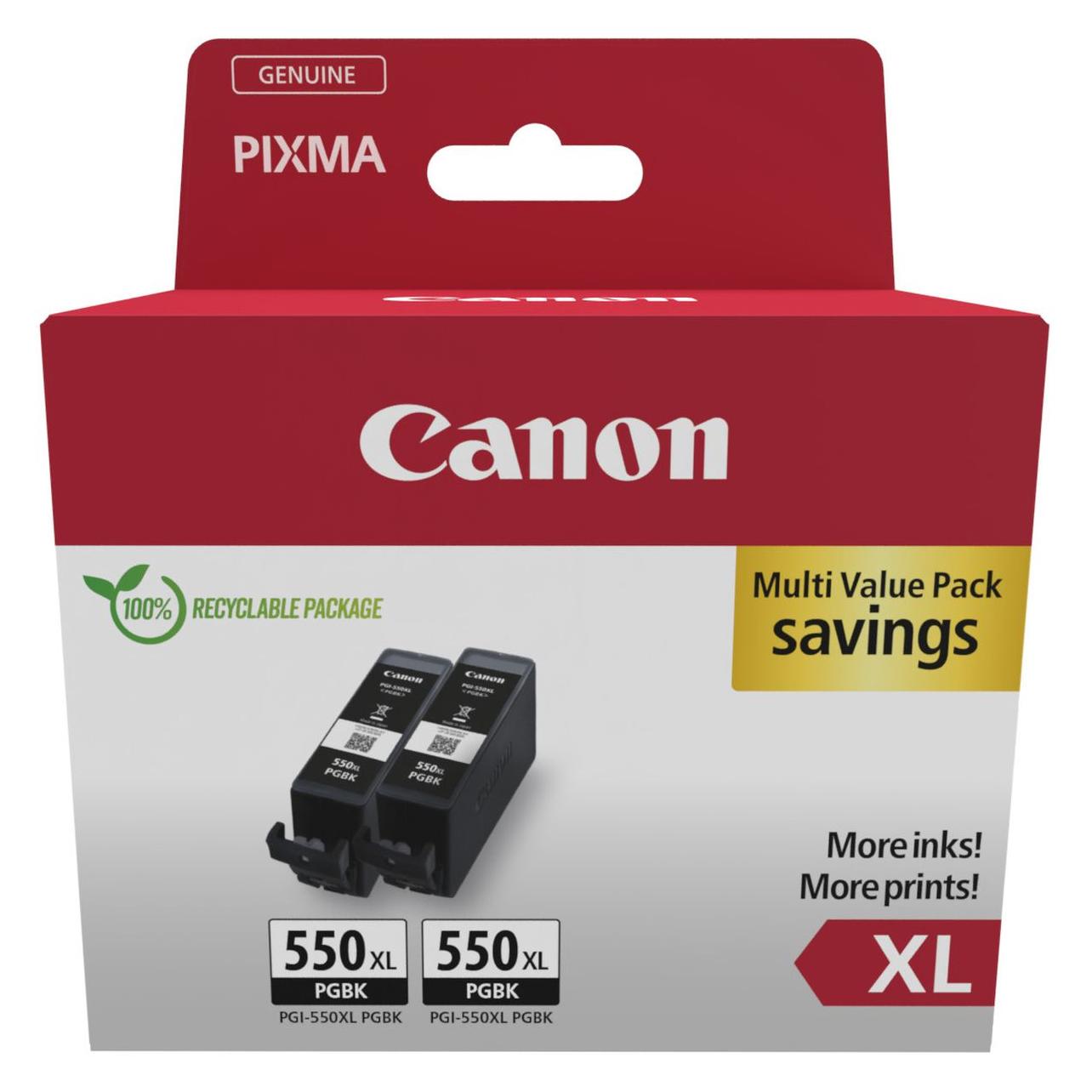 Canon PGI-550XL Twinpack (BK) (6431B005)