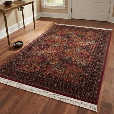 COURISTAN INC Dream Decor Rugs Spencer Bahman Red Floral Wool Area Rug