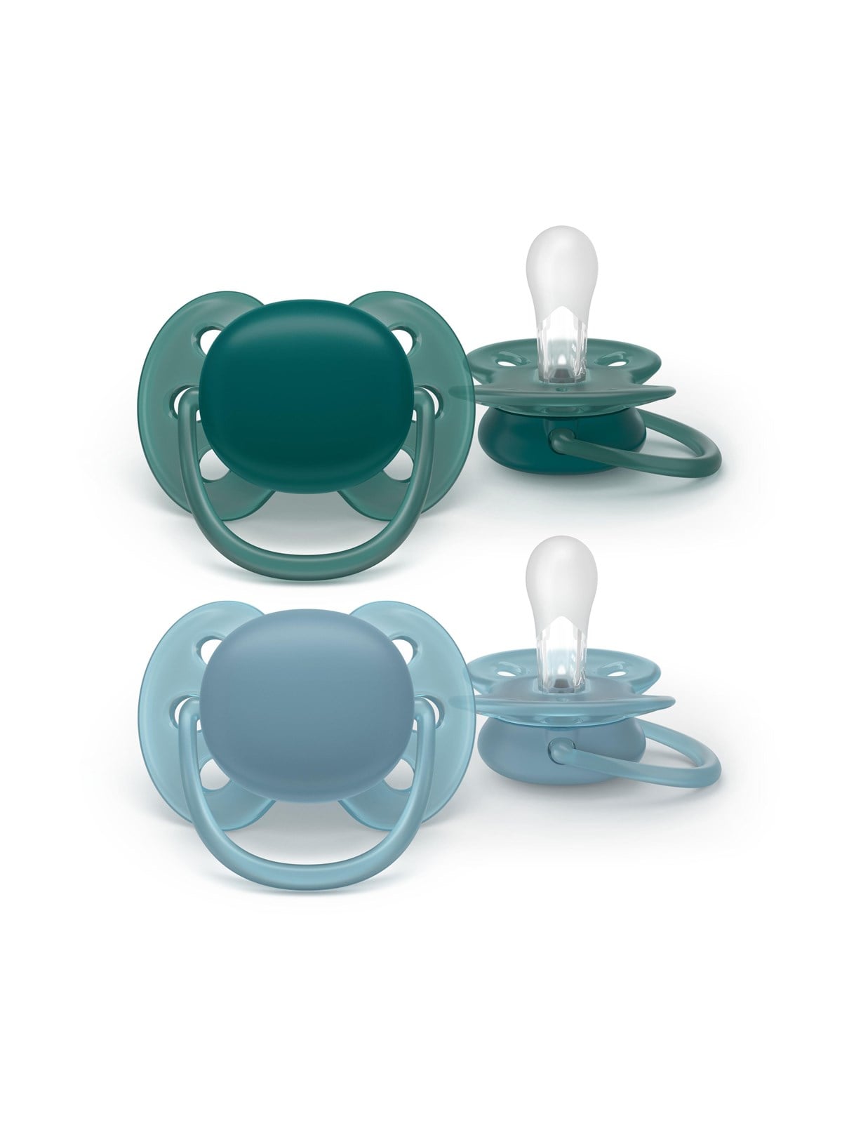 Philips Avent Pacifier ultra soft 2 pack 18+ mdr. grøn/blå