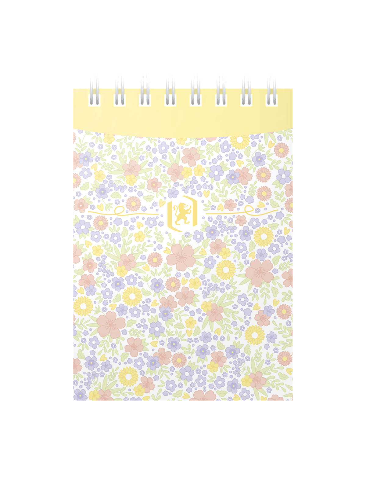 Oxford Floral Notizblock A7, Kopfspiralbindung, 70 Blatt, liniert, sortierte Farben