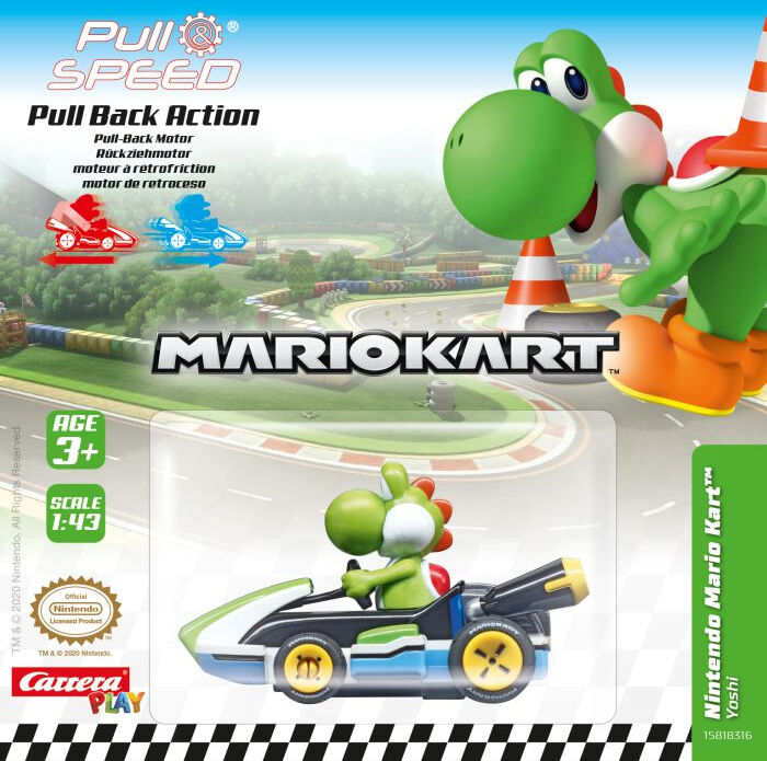 Carrera Mario Kart Auto Pull & Speed-Yoshi (Diversen) Nieuw