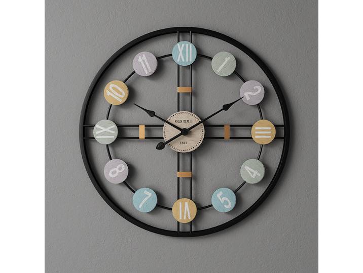 Horloge murale 3D en métal avec chiffres romains, horloge murale de luxe, silencieuse, pour maison, salon, Bar, café, décoration rétro, DIY, 60CM