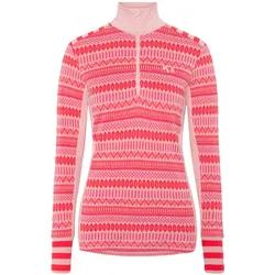 Kari Traa - Akle Wool Half Zip 100% Merinowolle - Damen - L Gum