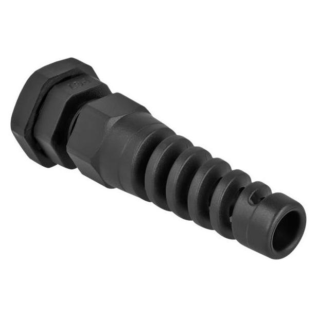 Delock Kabelverschraubung mit Zugentlastung PG7 schwarz (60339)