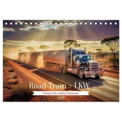 Road Train - LKW (Tischkalender 2027 DIN A5 quer), CALVENDO Monatskalender